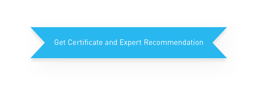 Certificate and recommendation 